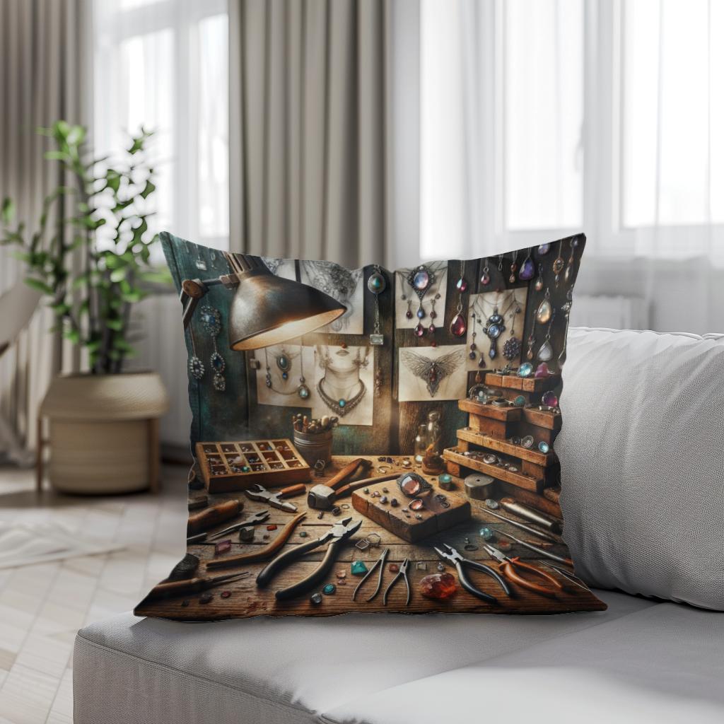 Artisan Elegance Cotton Cushion