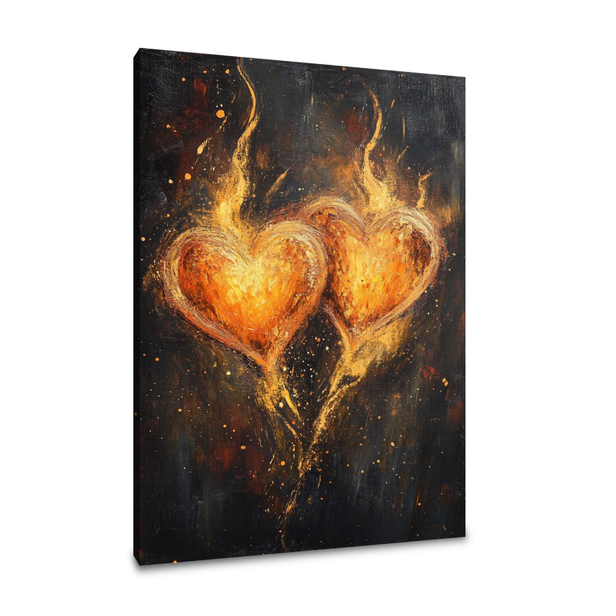 Hearts Ablaze Canvas
