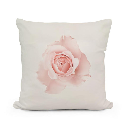 Pink Rose Cotton Cushion