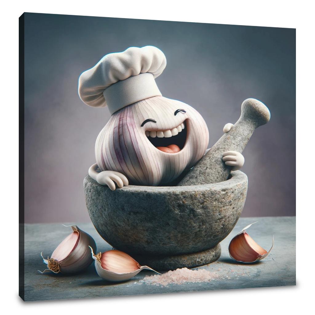 Gourmet Garlic Canvas