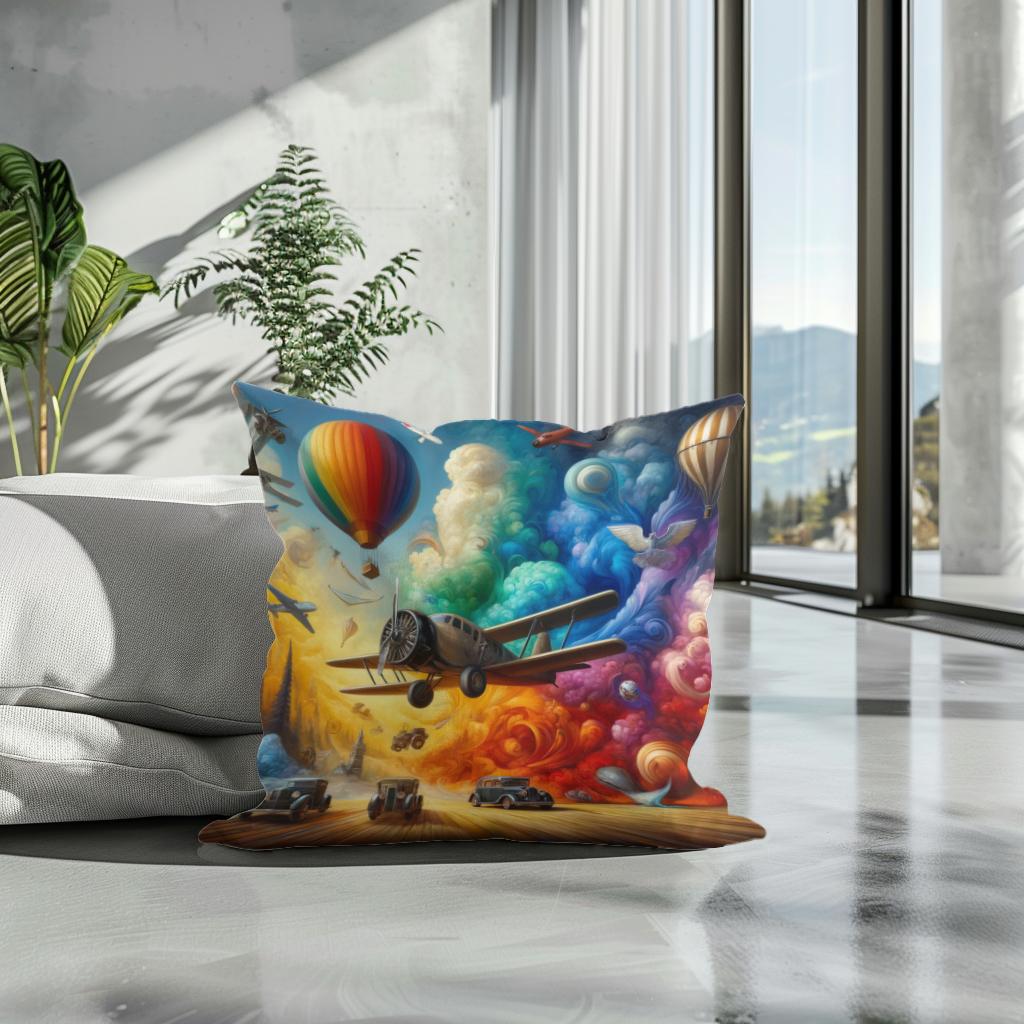 Dreams of Flight Cotton Cushion