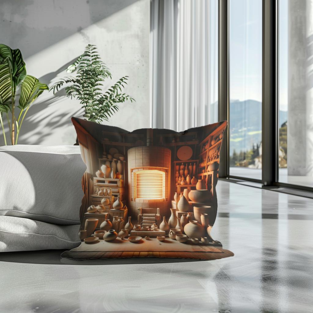 Kiln Glow Cotton Cushion