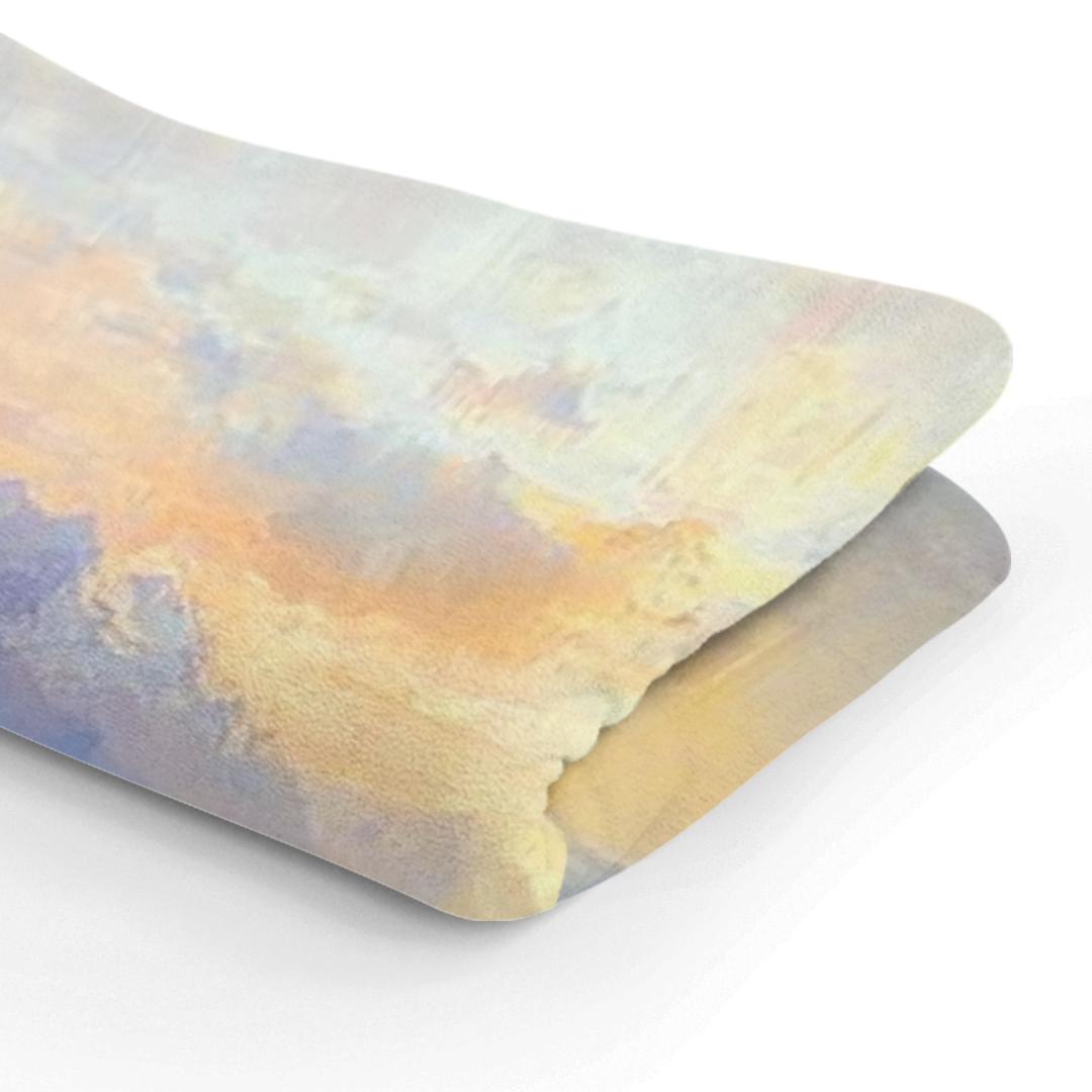 Serene Lake Dawn Blanket