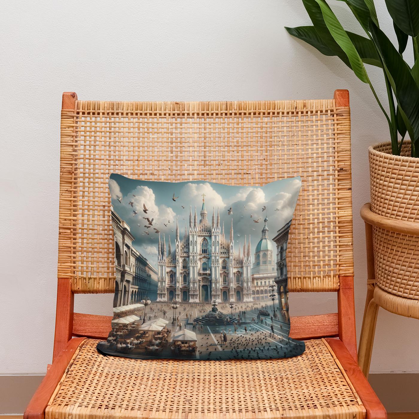 Piazza del Duomo Cotton Cushion