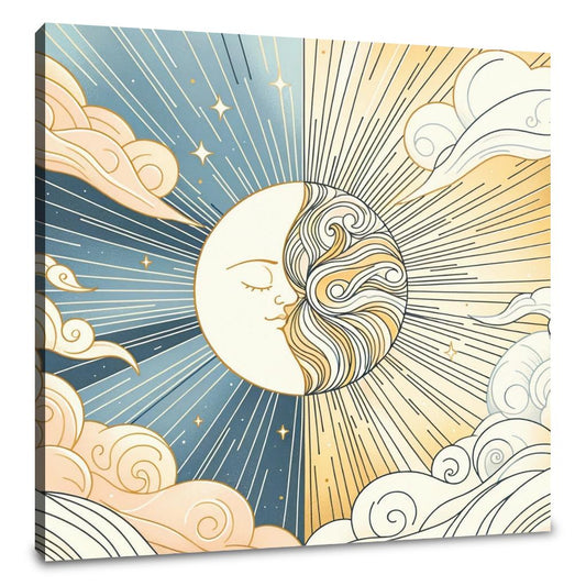 Sun and Moon Symphony Canvas