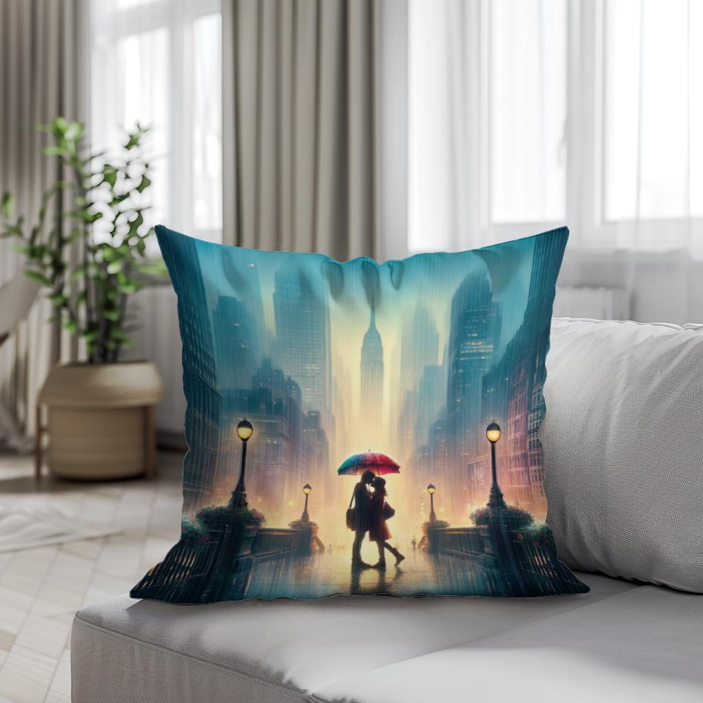 Spring Rain Romance Cotton Cushion