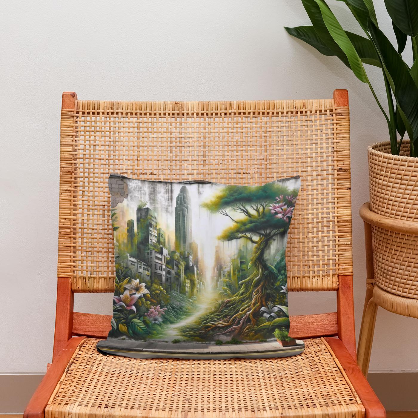 Urban Flora Cotton Cushion
