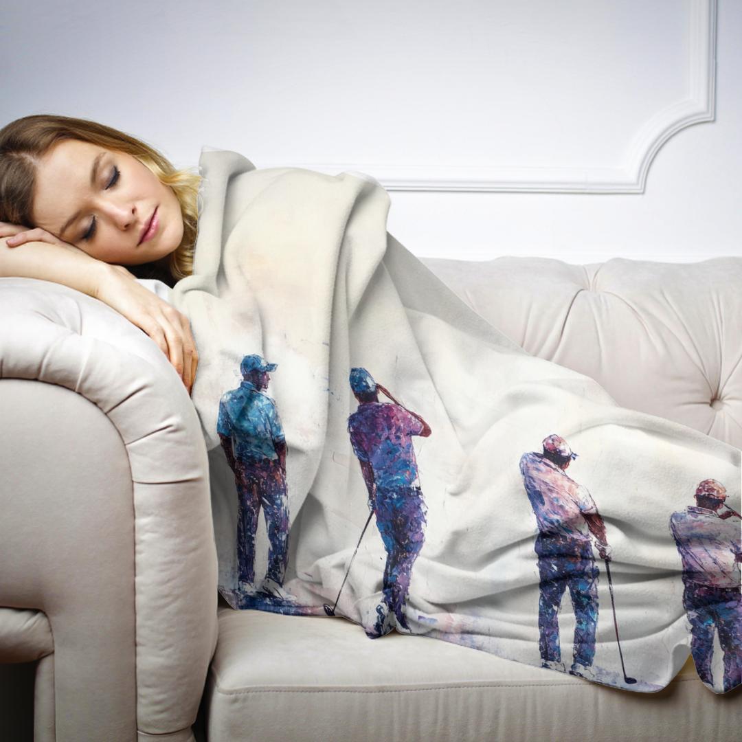 Golfers in Motion Blanket