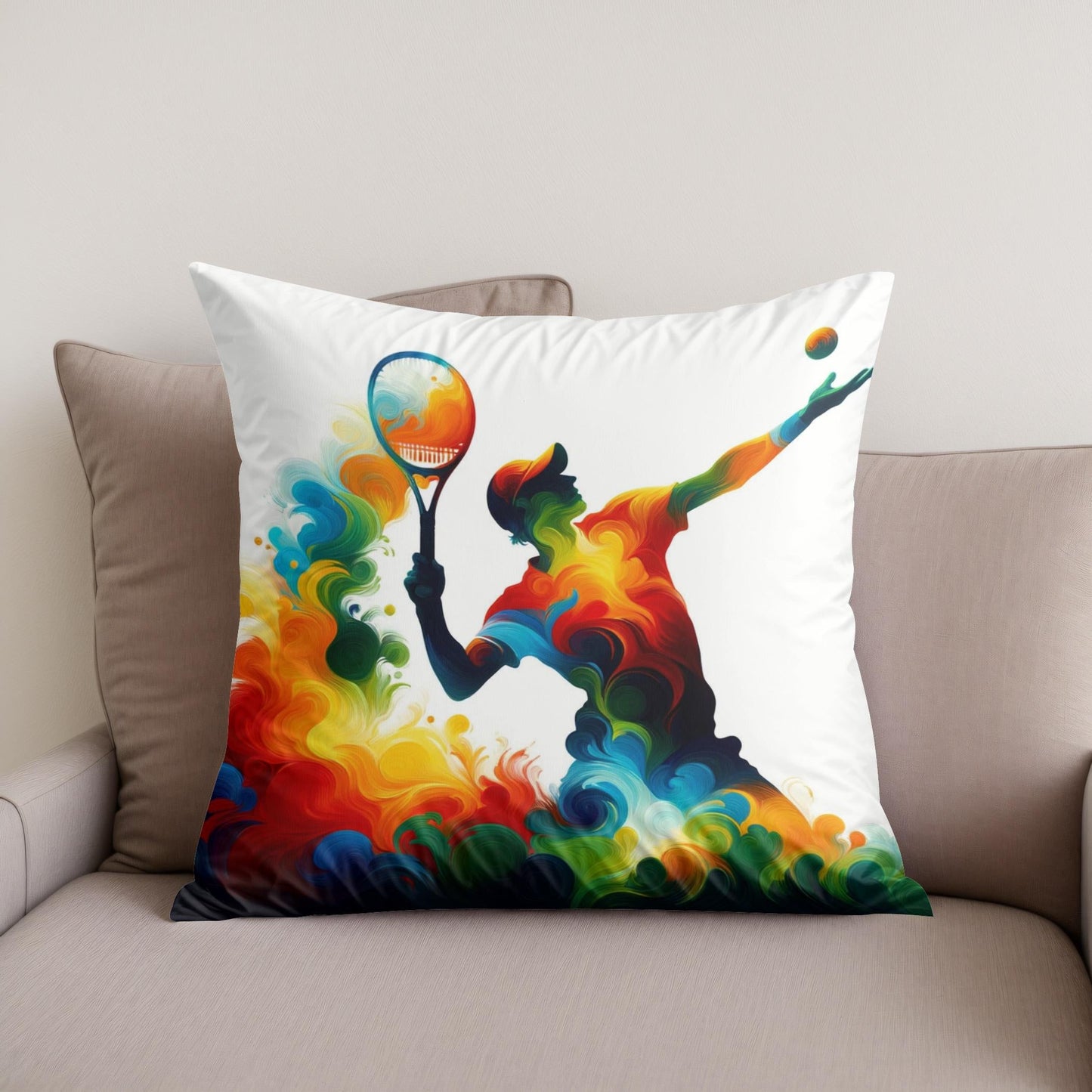 Serve and Swirl Cotton Cushion