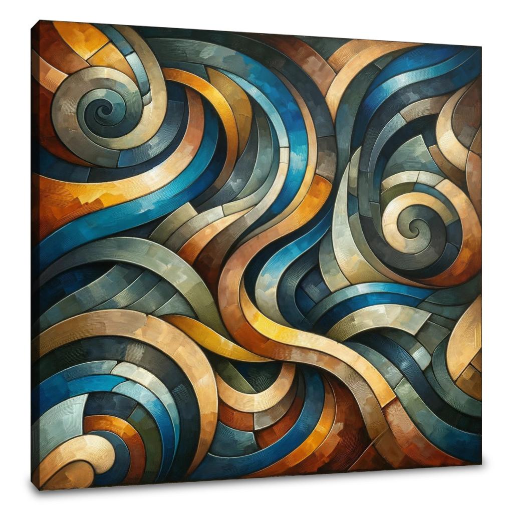 Swirling Geometry Canvas
