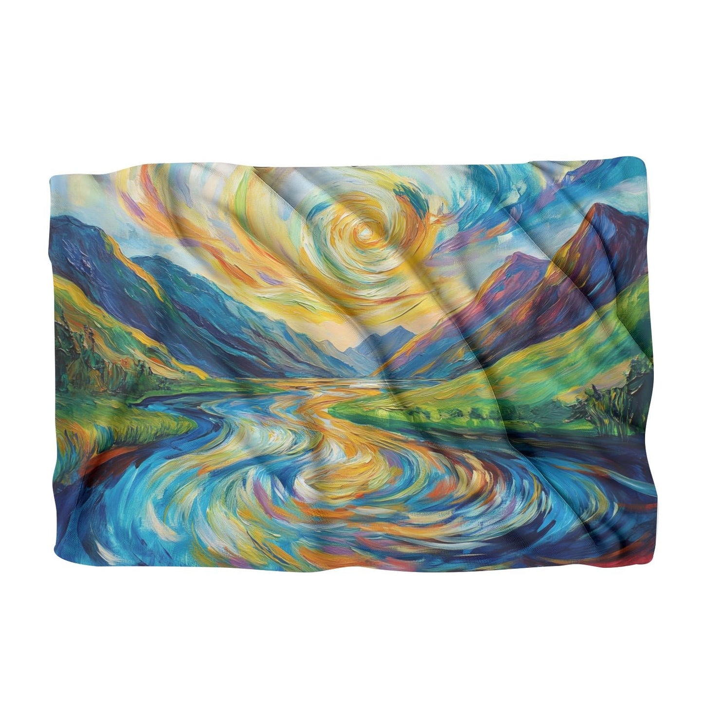 Psychedelic River Reverie Blanket