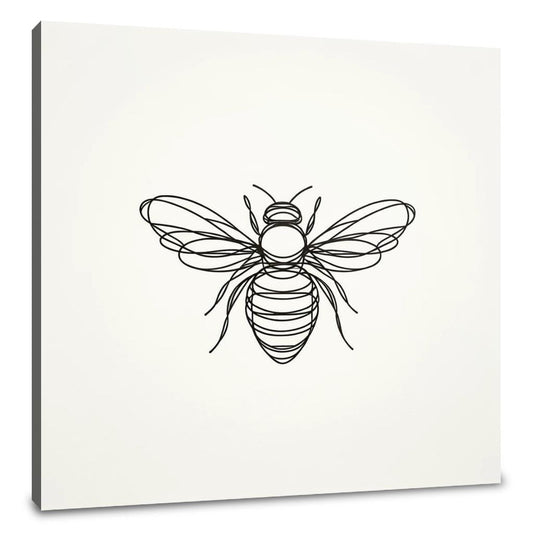 Bee in Monochrome Canvas