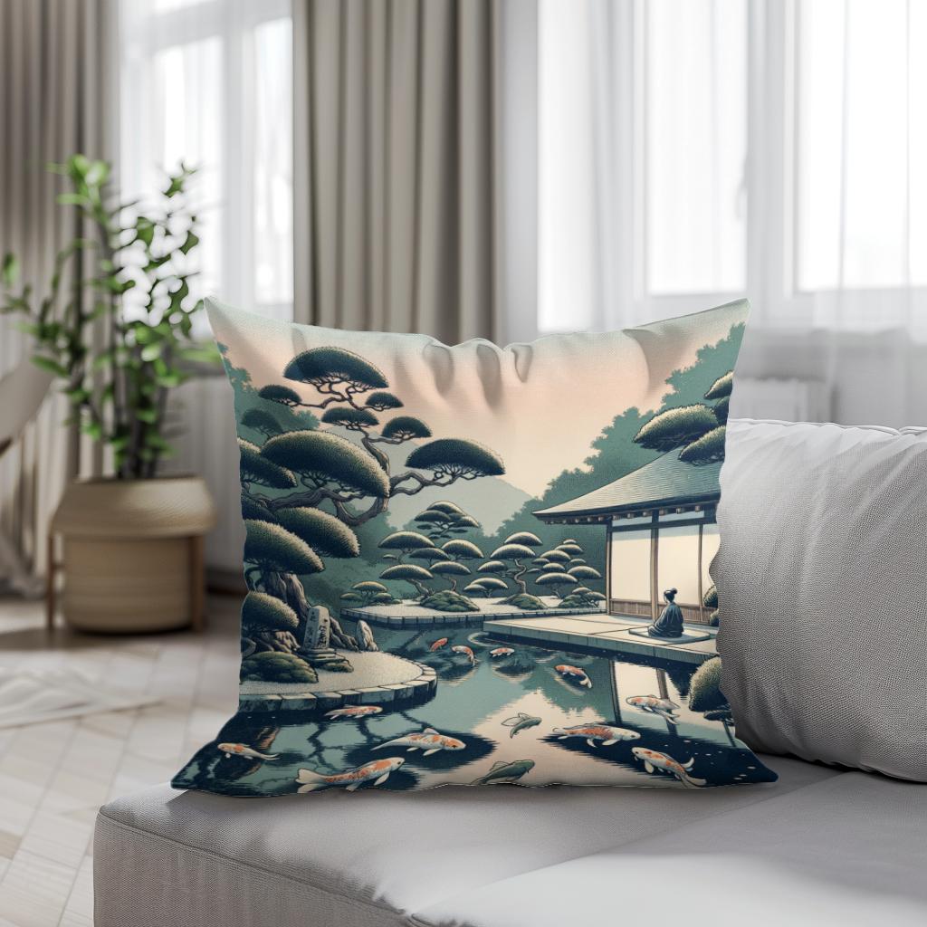 Zen Reflections Cotton Cushion