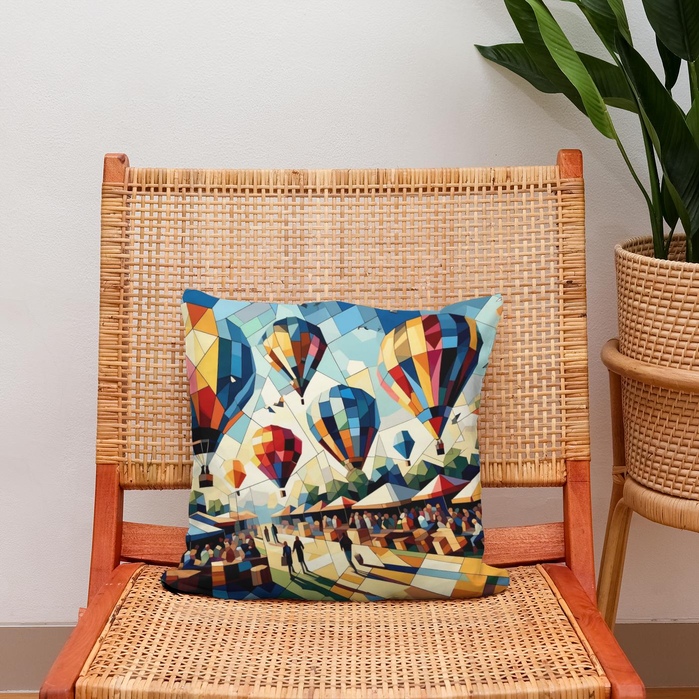 Festival of Shapes Cotton Cushion