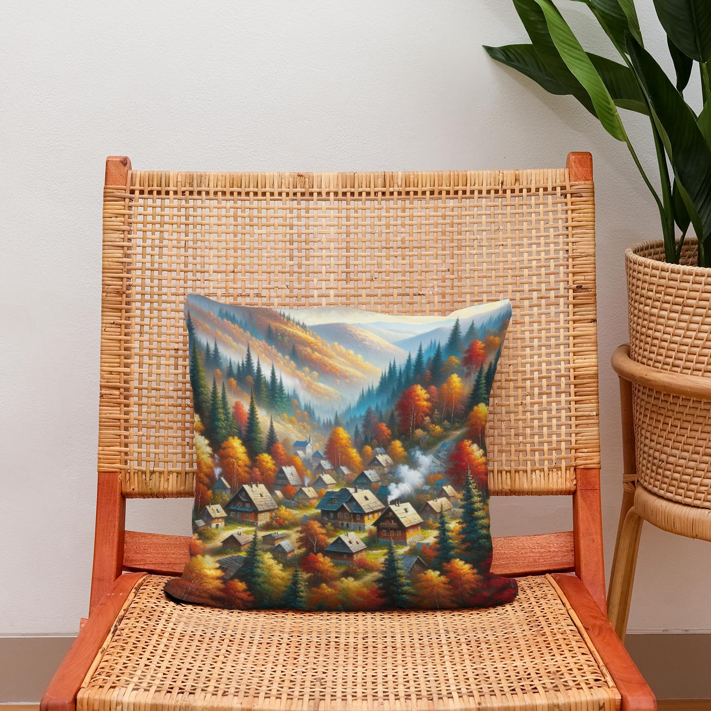 Autumnal Haven Cotton Cushion