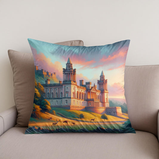 Evening Grace at Belfast Cotton Cushion