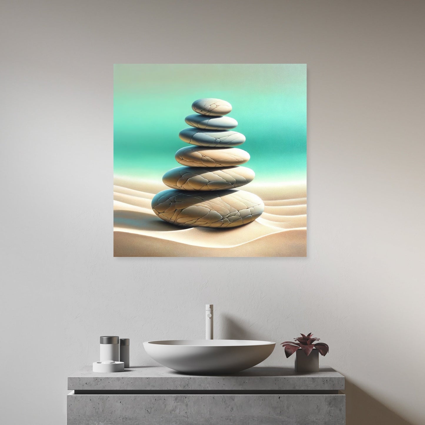 Zen Stone Array Canvas