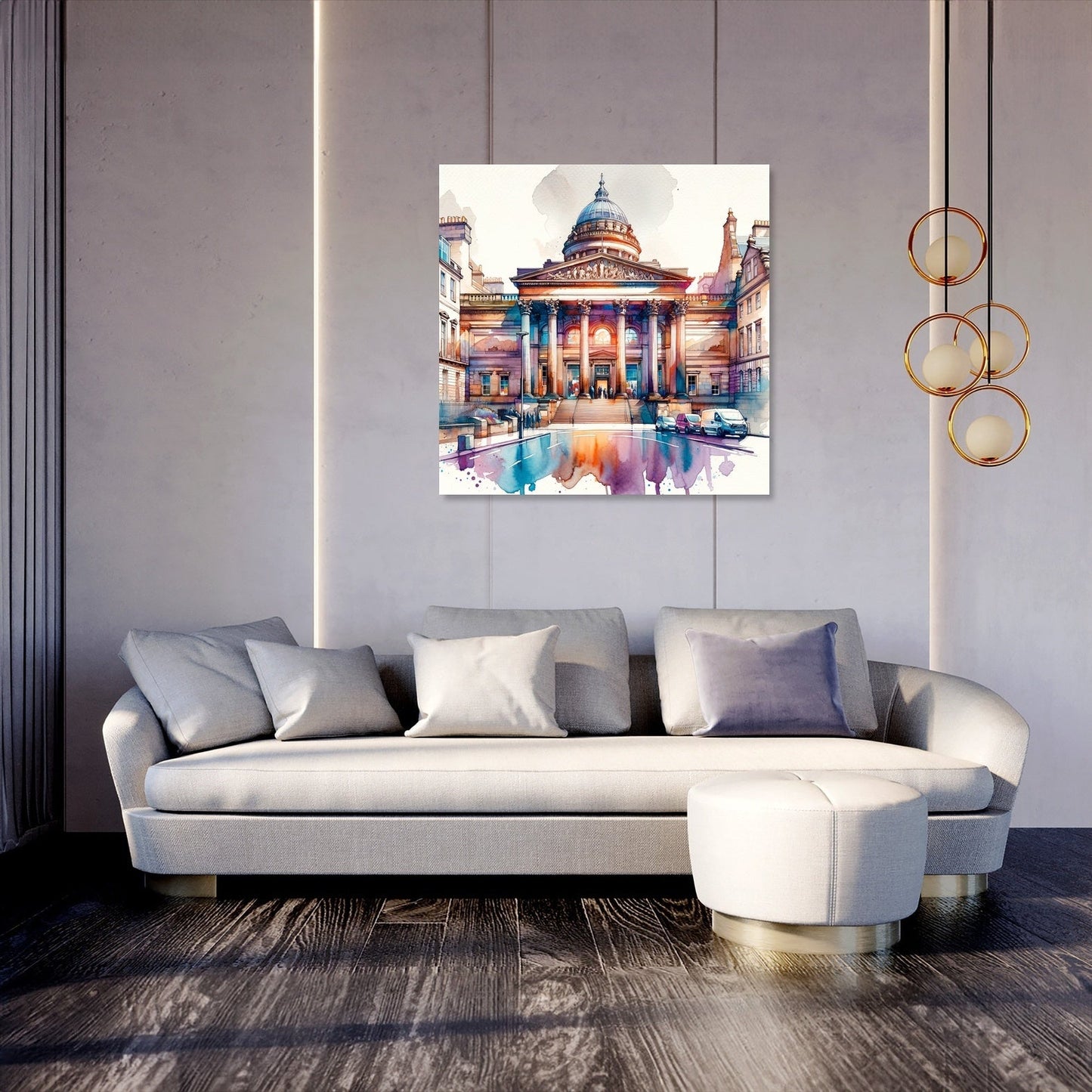 Edinburgh Walker Gallery Watercolor Essence Canvas