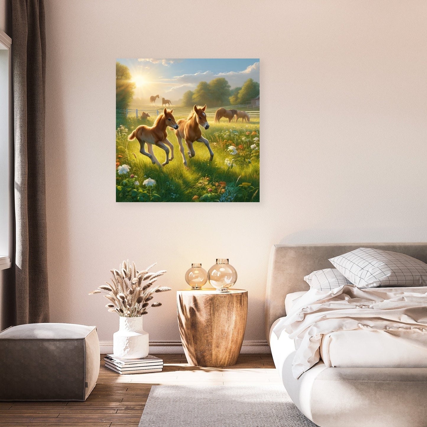 Frolicking Foals Canvas