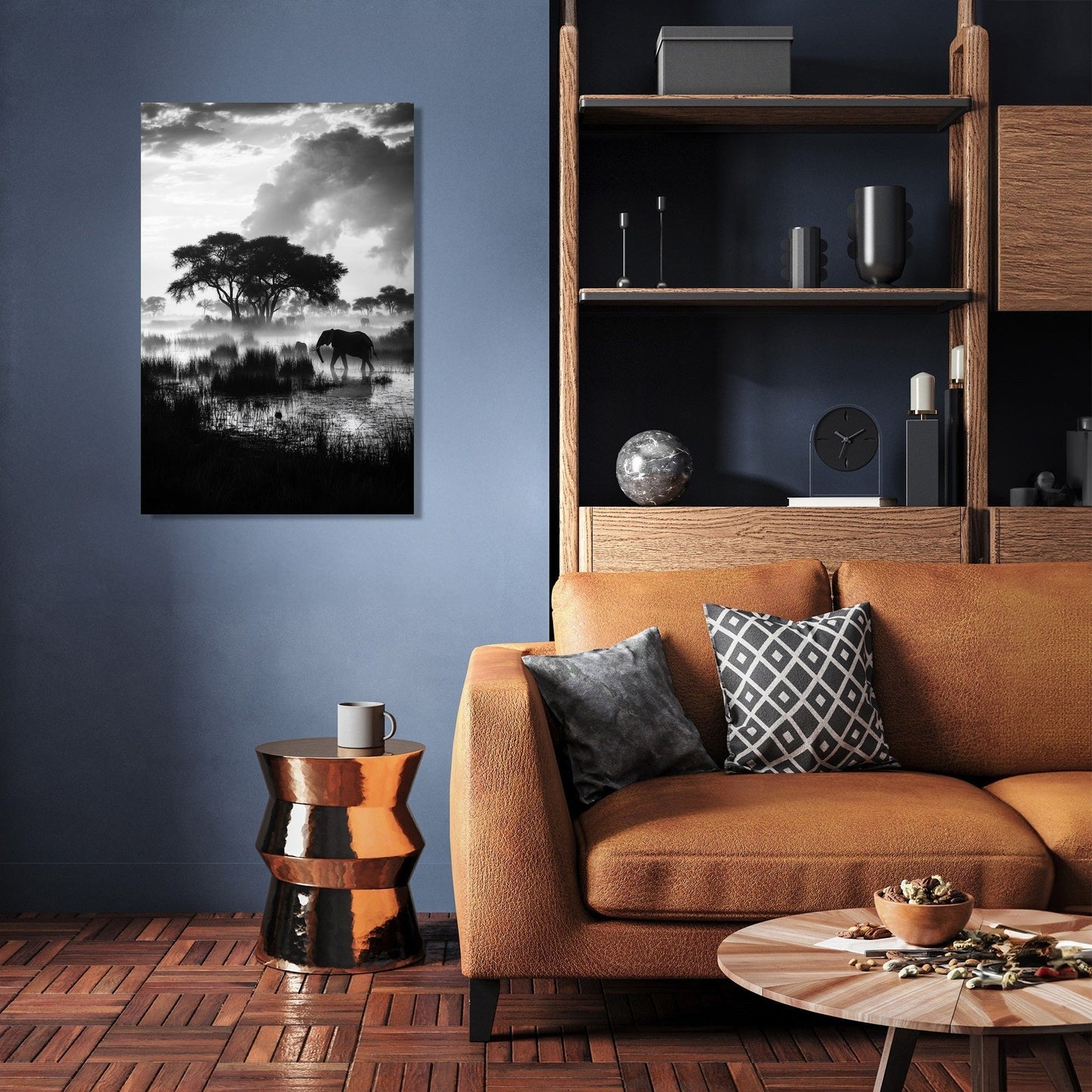 Botswana Twilight Reflections Canvas