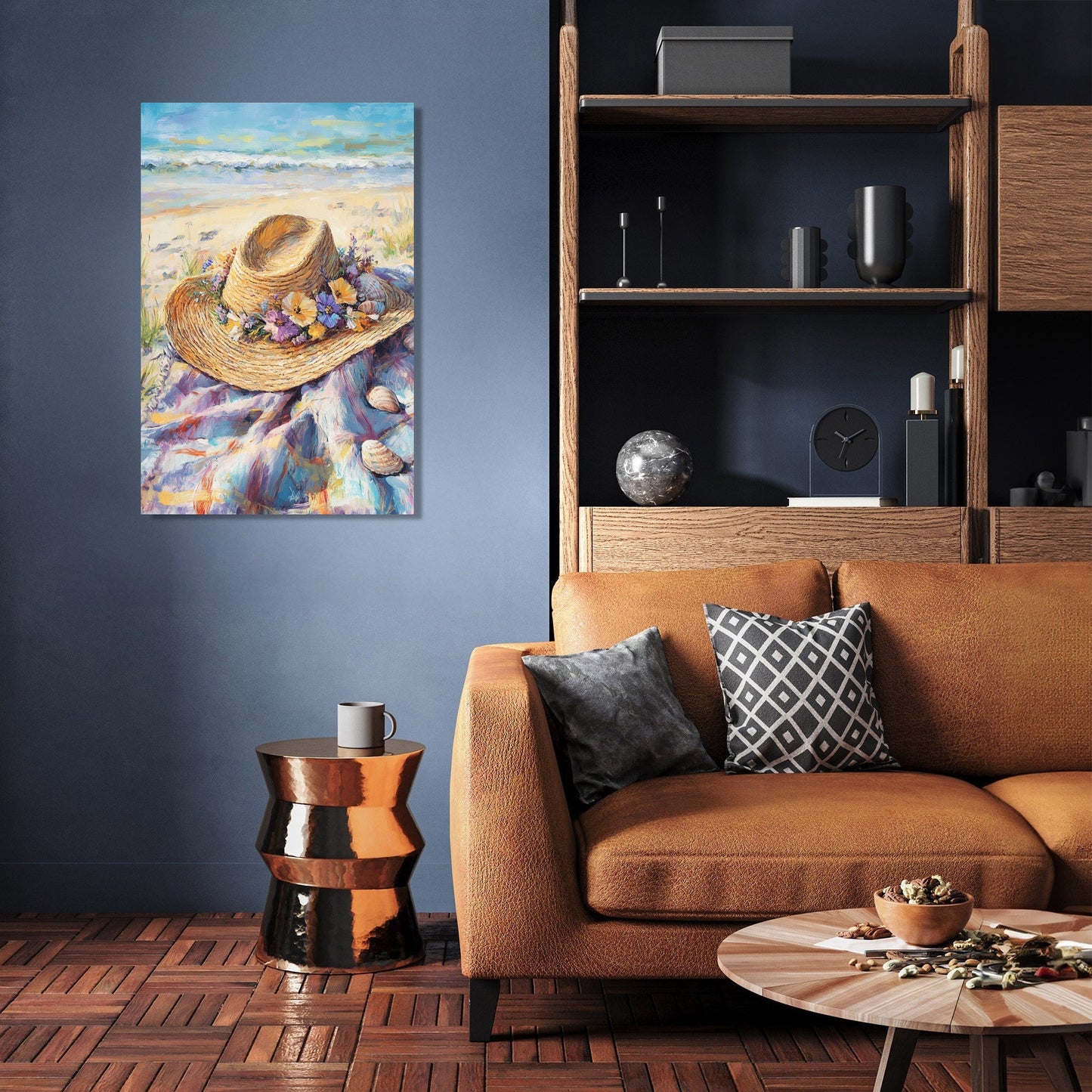 Summer Straw Hat Canvas