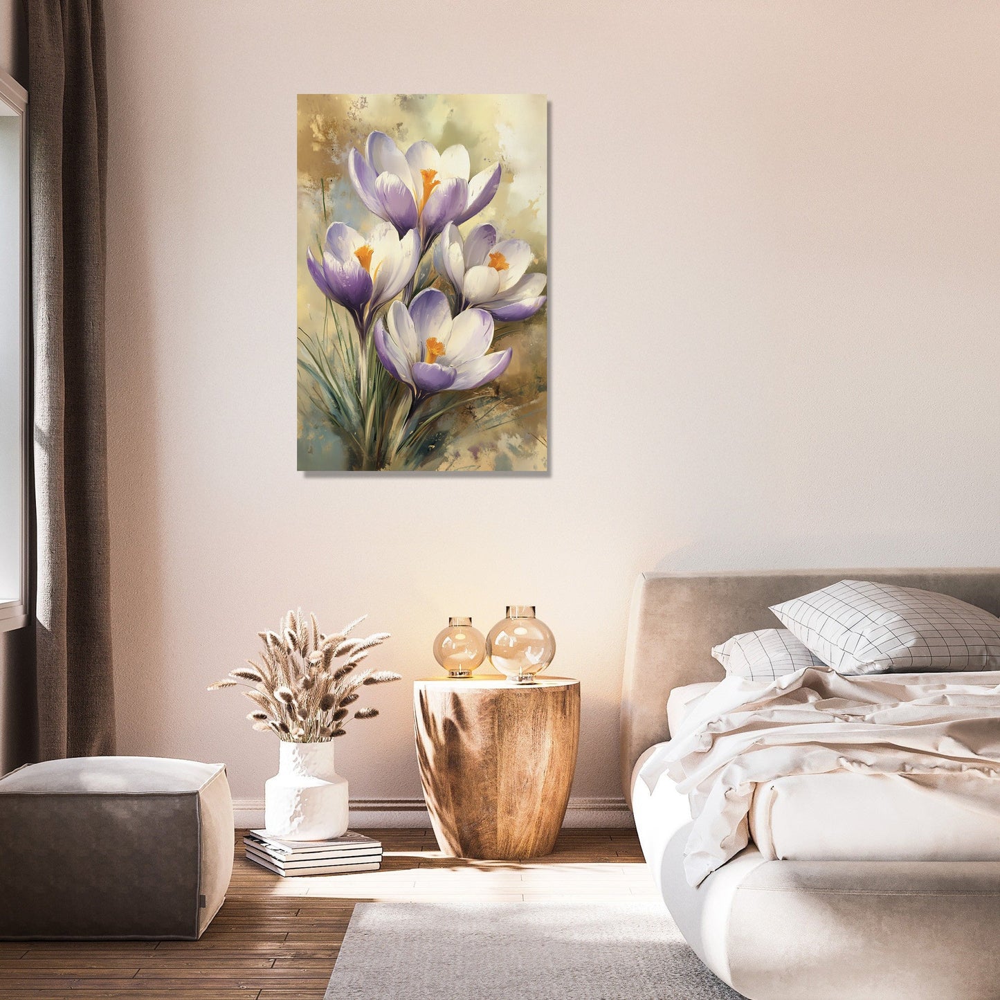Crocus Awakening Canvas