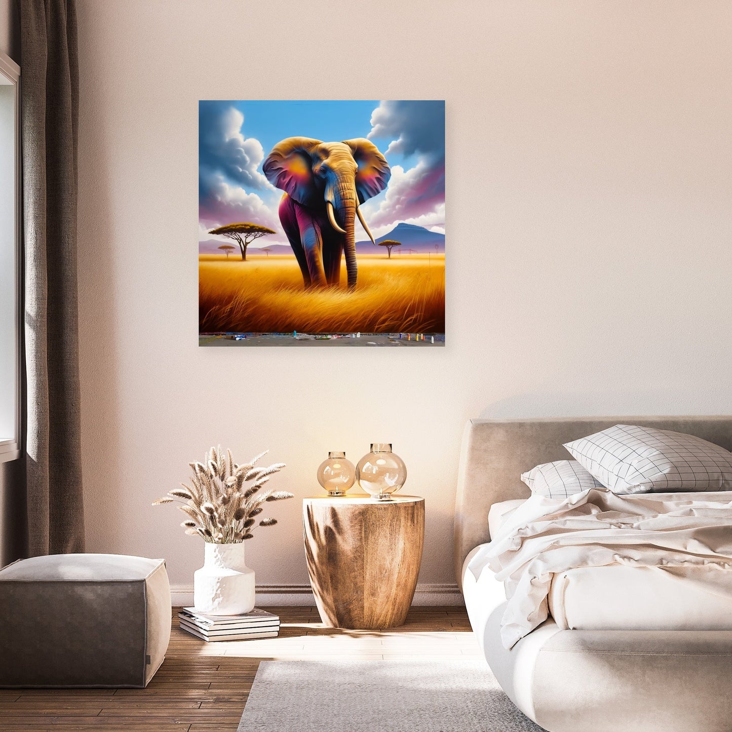 Majestic Elephant Savannah Canvas