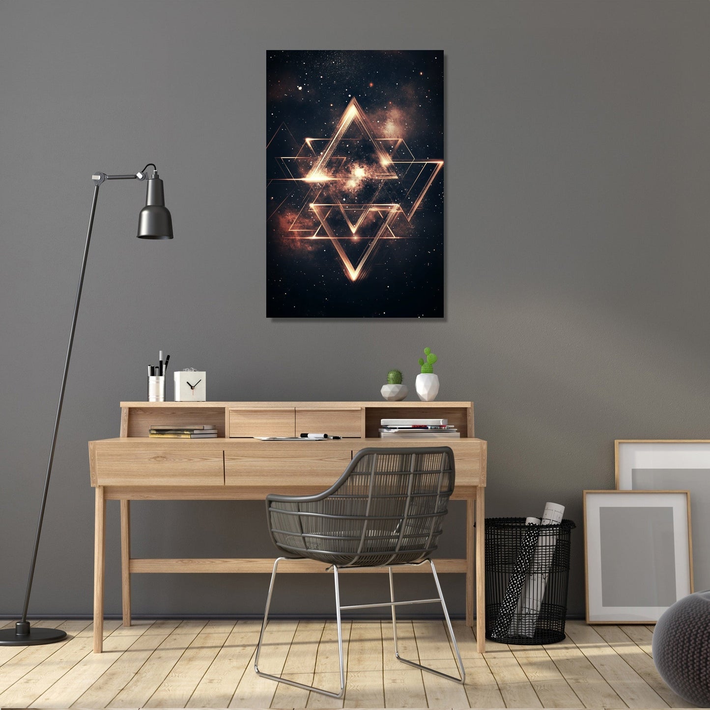 Cosmic Triangles Canvas