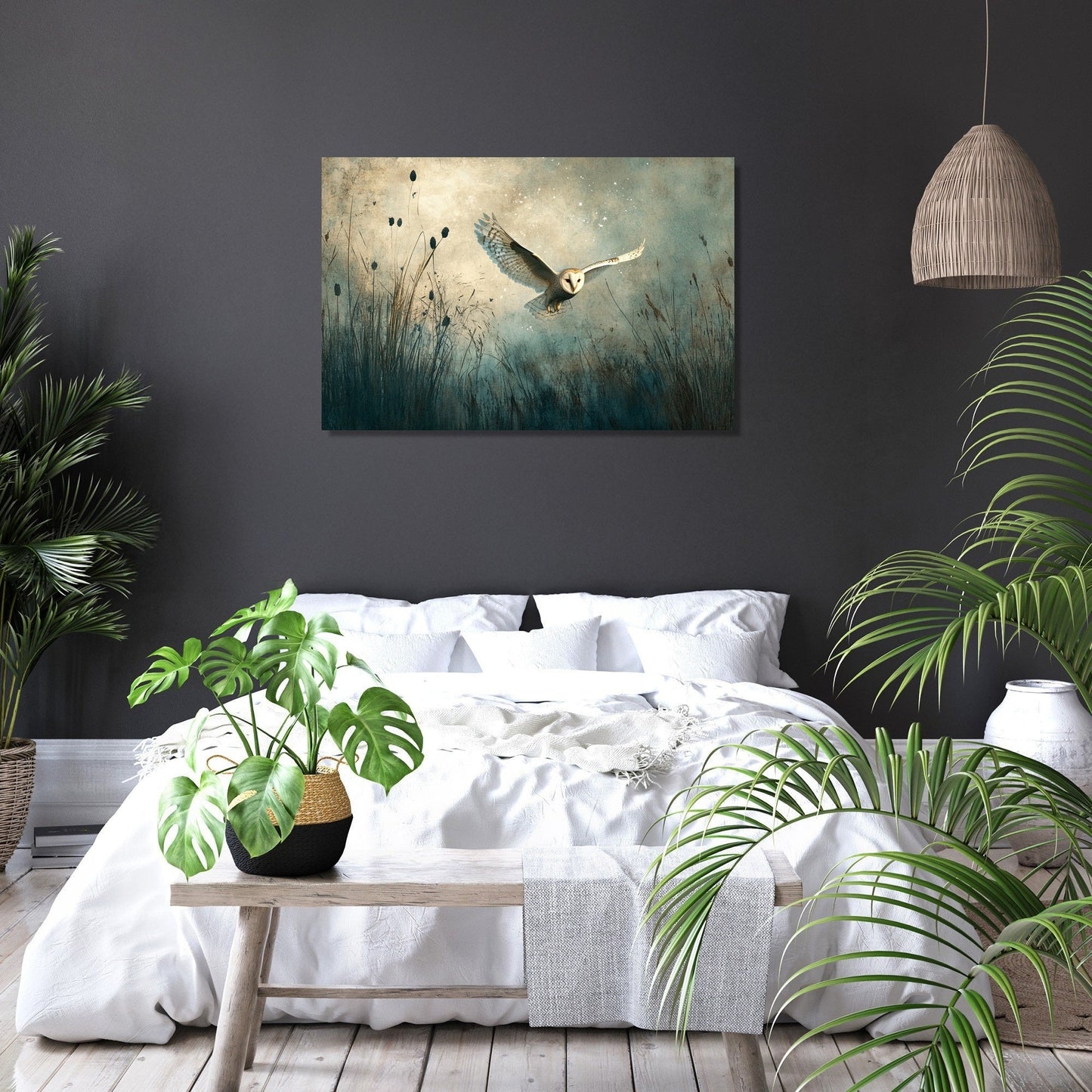 Barn Owl Serenity Canvas