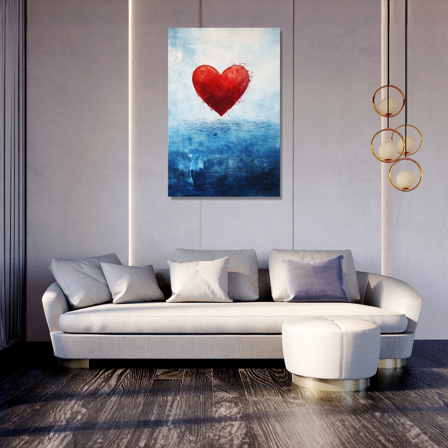 Crimson Heart at Ocean Canvas