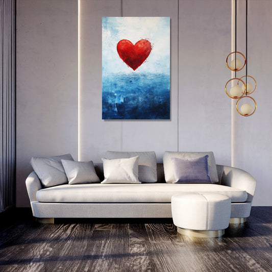 Crimson Heart at Ocean Canvas