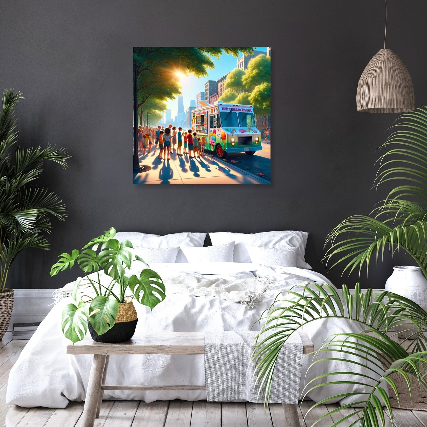 Ice Cream Summer Joy Canvas