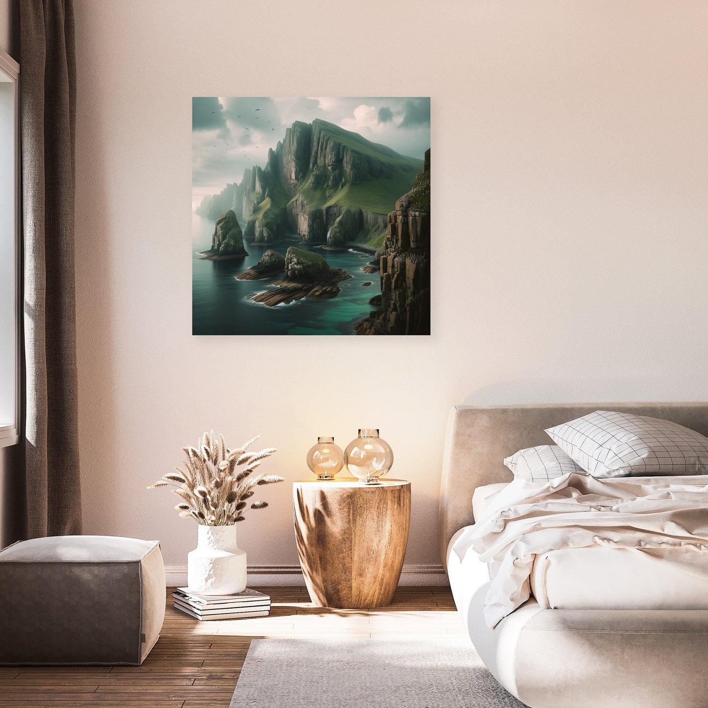 Coastal Cliff Serenity Canvas