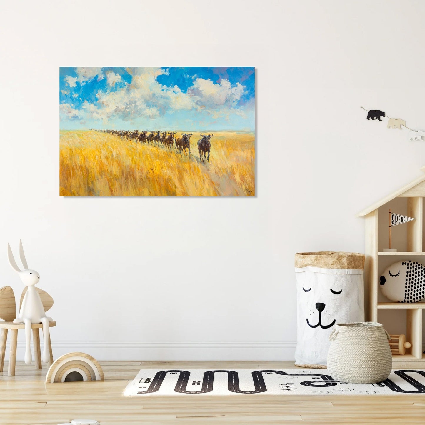Jubilant Safari Adventure Canvas