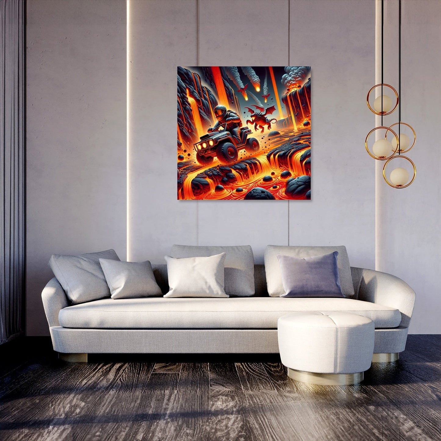 Volcanic Velocity Canvas