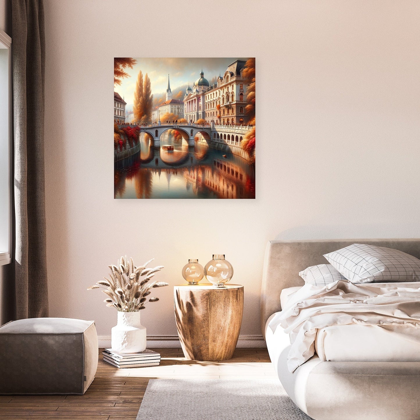 Autumn at Triple Bridge Canvas