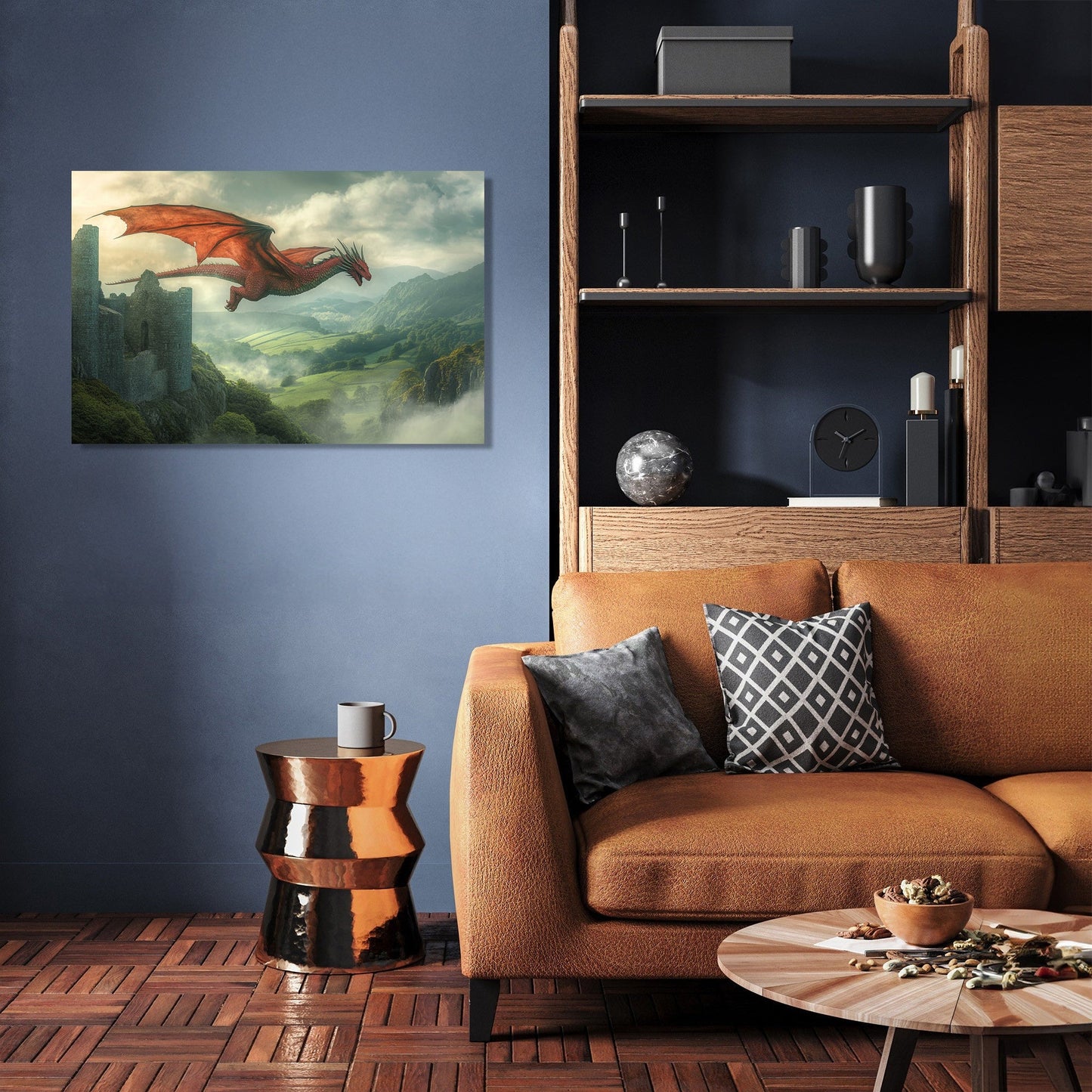 Welsh Dragon Serenity Canvas