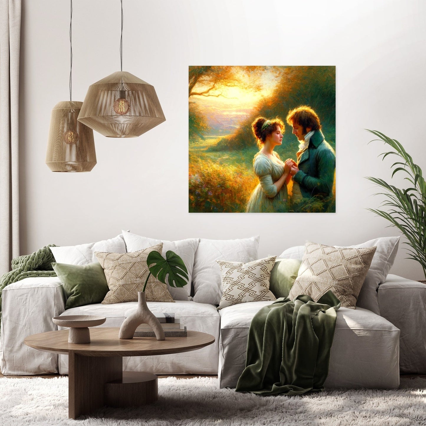 Pride and Prejudice Countryside Love Canvas