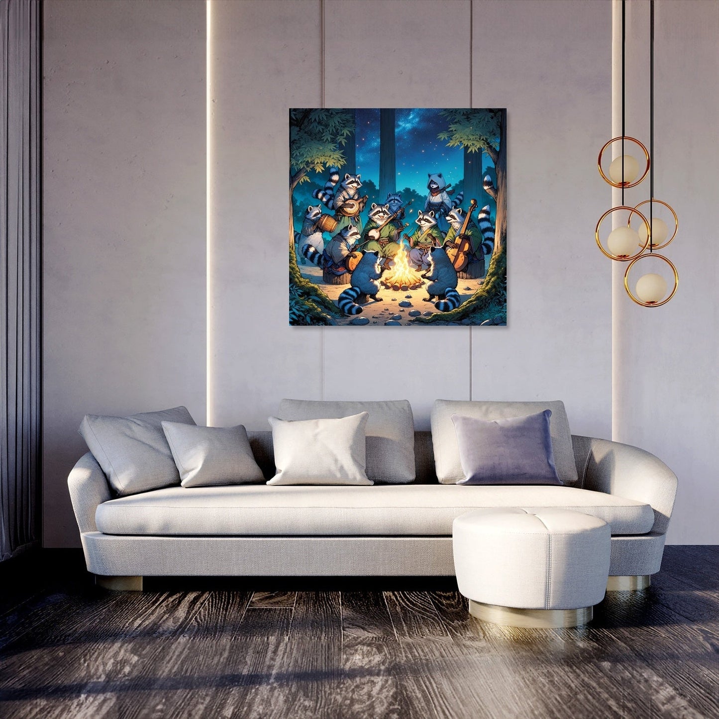 Enchanted Tanuki Festivity Canvas