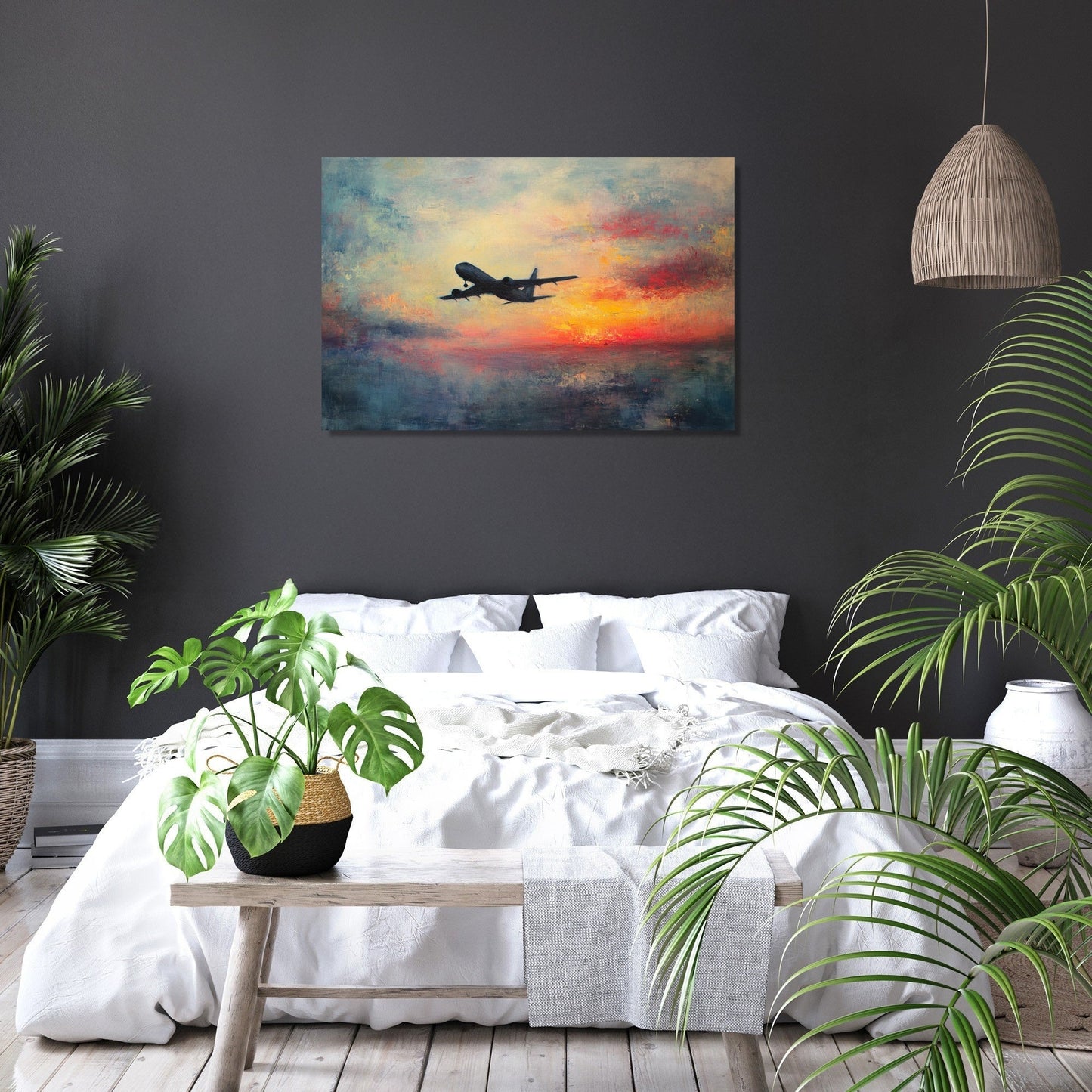 Melancholic Takeoff Canvas