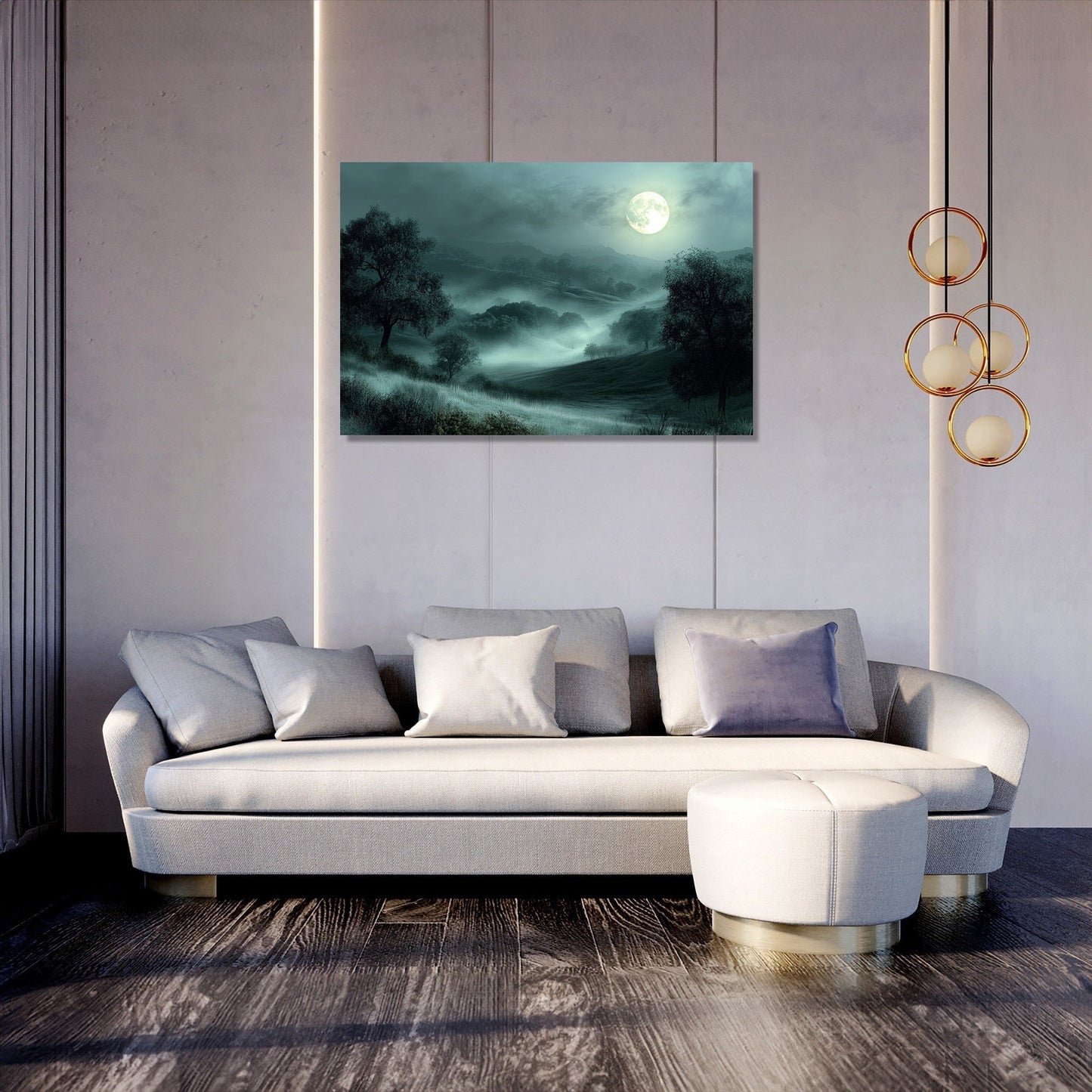 Moonlit Mist Canvas