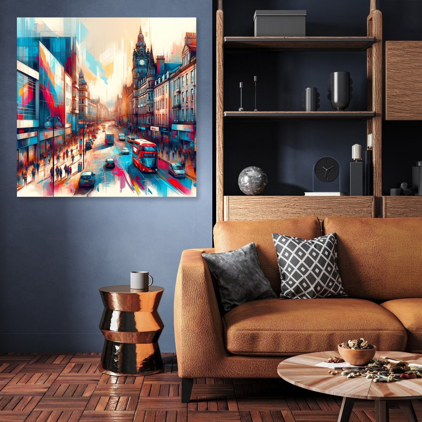 Aberdeen's Union Street Vibrance Canvas