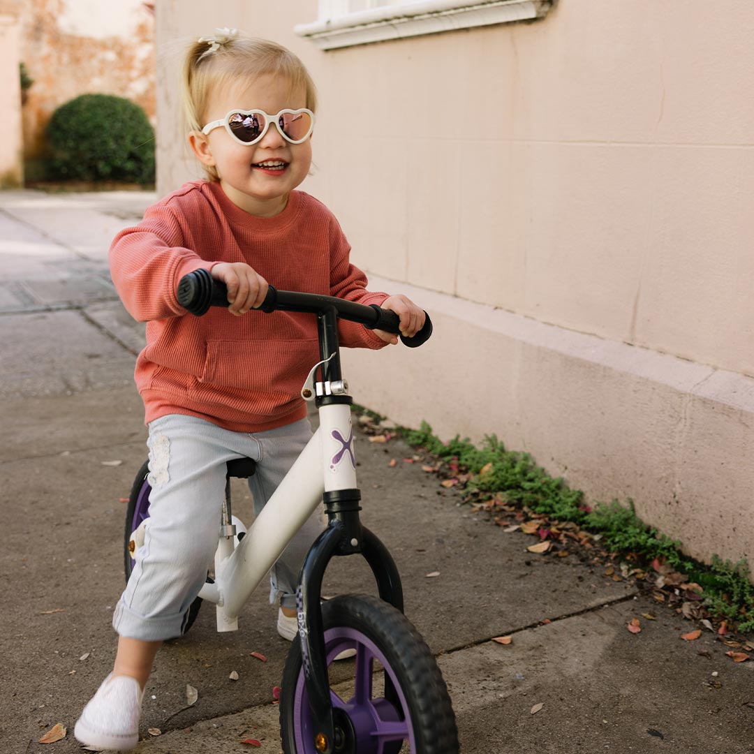 Babiators Polarised Heart Sunglasses - Sweet Cream