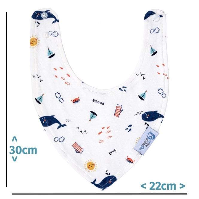 Baby Bandana Dribble Bibs Cotton Pack Of 8 - Boys