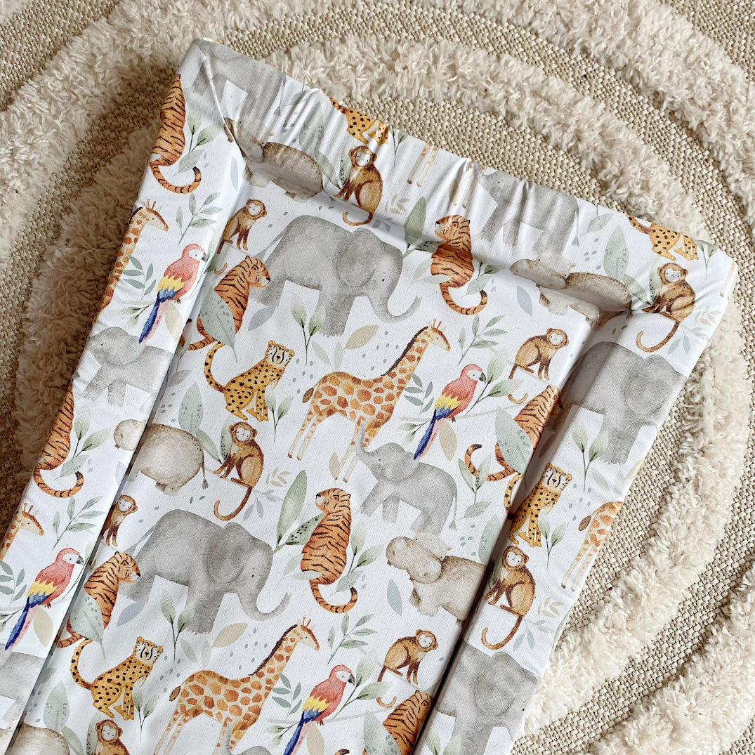 Standard Changing Mat - Jungle Animals Print
