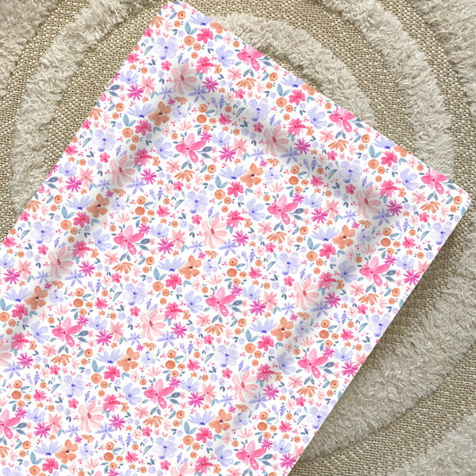 Standard Changing Mat - Magenta Floral