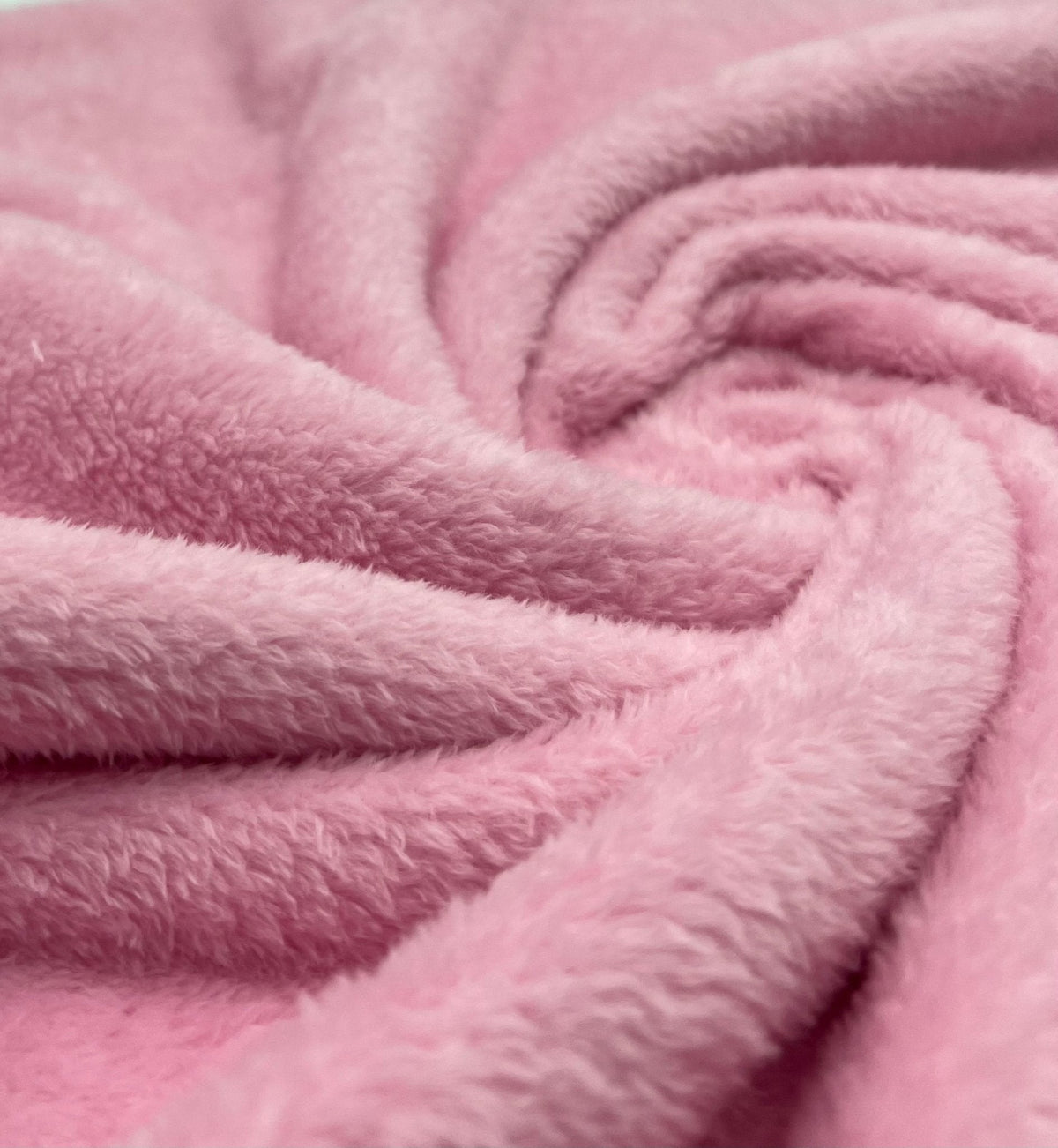 Baby Pink Super Soft Plain Cuddle Fleece Fabric Blanket Loungewear