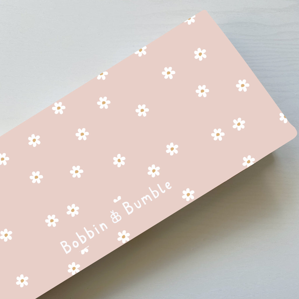 Travel Changing Mat - Pink Daisy