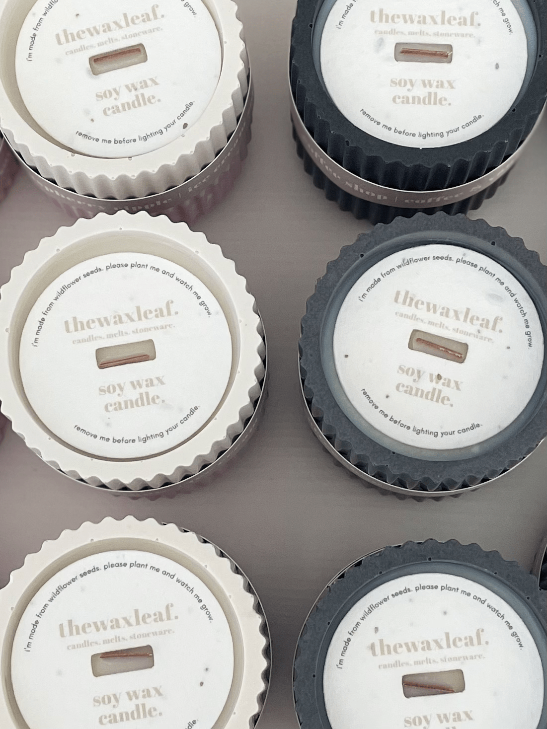 Baby Powder Stoneware Soy Candle – Scandi Minimalist Home Candle