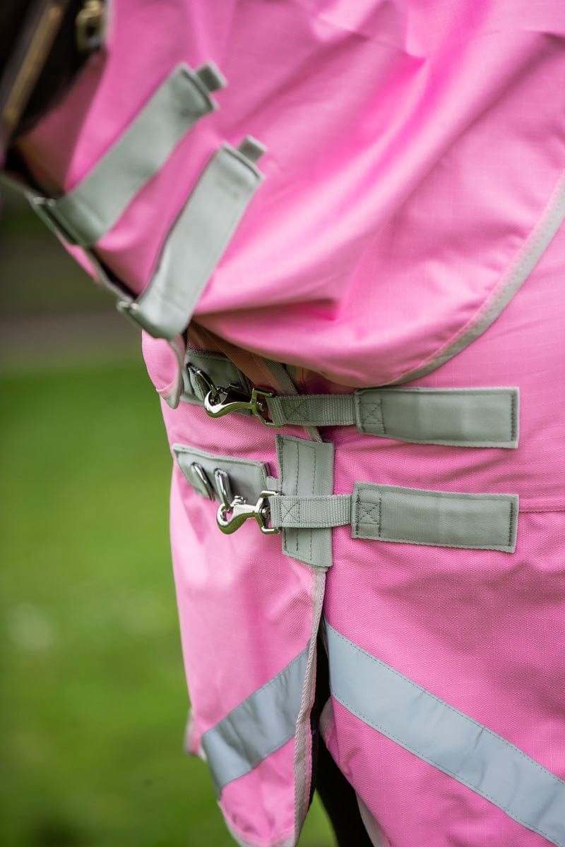 50g Detachable Neck Turnout Rug - Baby Pink